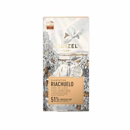 Tablette de chocolat de Plantation Riachuelo Lait 51% Michel Cluizel 70G