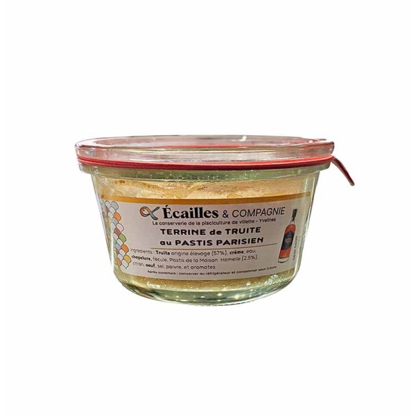 Terrines De Truite Au Pastis Parisien Écaille et Compagnie 180G