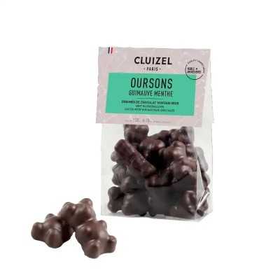 Oursons Guimauve Noir Menthe Michel Cluizel 135 g