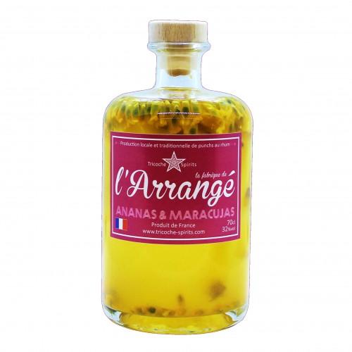 Rhum Arrangé Ananas, Passion et Hibiscus 70CL