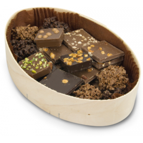 Assortiment de pralinés feuilletés, noisette, pistache 250G